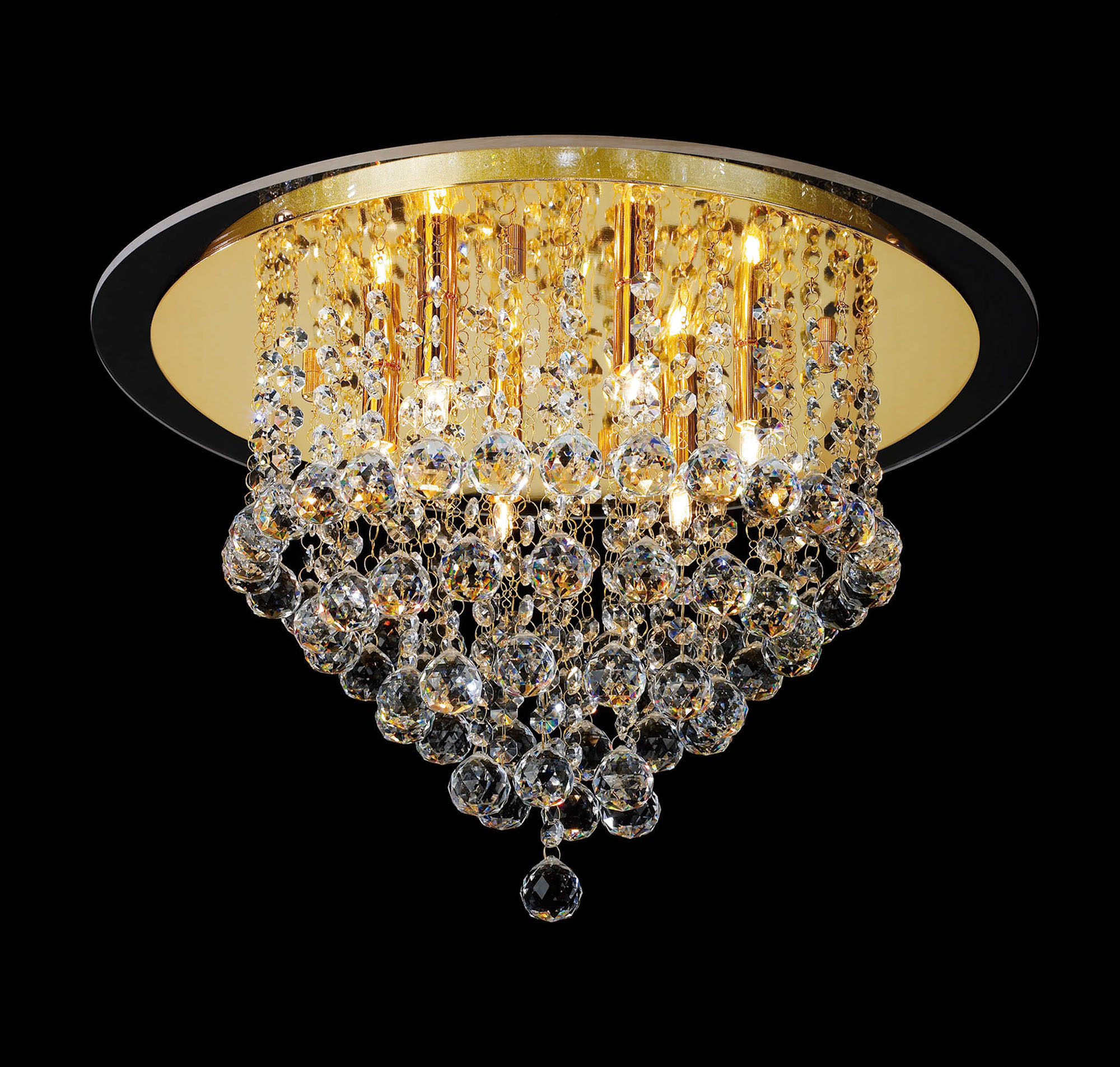 IL30209  Atla Crystal Ceiling 6 Light